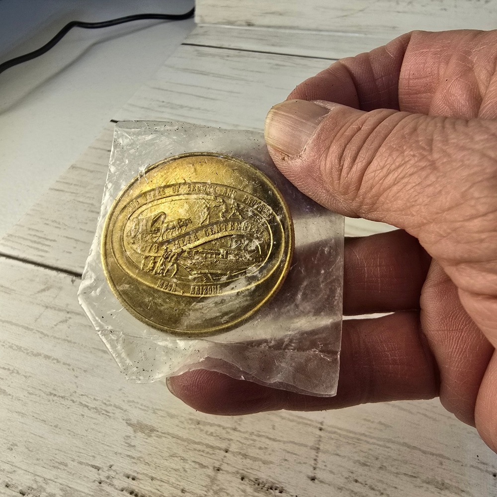 1978‎ Mesa Arizona Centennial Dollar Rotary Clubs Commemorative Coin Token Brass